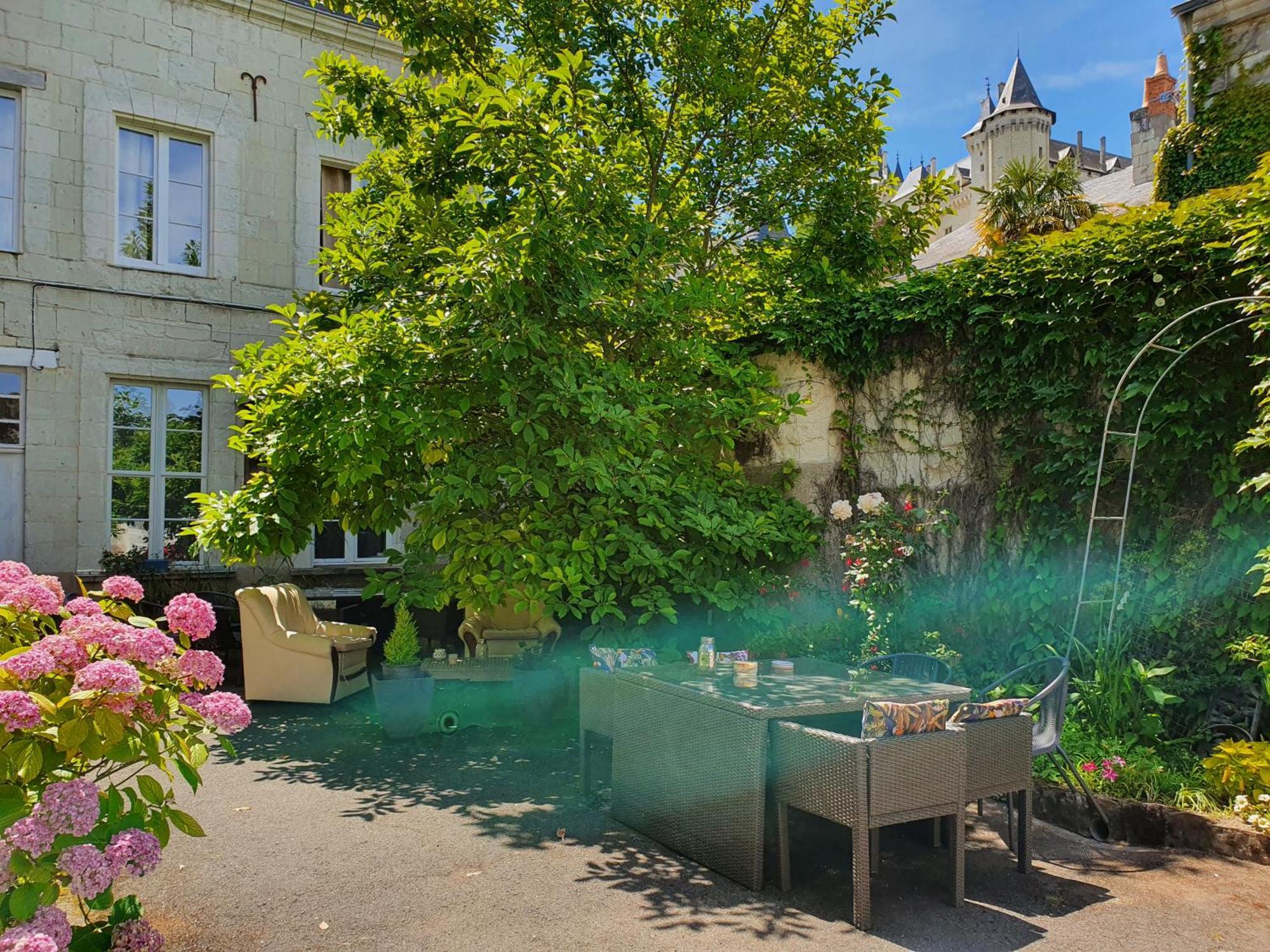 Vue Sur Chateau Et Loire Saumur Esterno foto